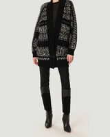 ALYSSA OVERSIZED TEXTURED KNIT CARDIGAN image number null